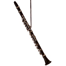 Music Treasures Co. Black Clarinet Christmas Ornament