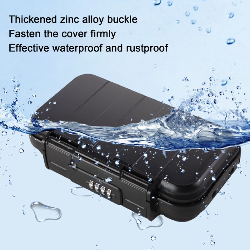 Portable Security Case Waterproof Rustproof Combination Security Key Lock Box