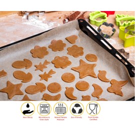 Non- Stick Baking Parchment Paper with Cutterbox Oven Safe Premium Quality Greaseproof Bakery Paper – 300mm x 50m