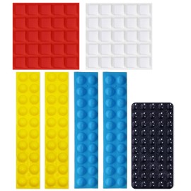 BLEWAY Bump Dots for Visually Impaired 180Pcs Combo Pack - Low Vision Aids Braille Stickers Raised Tactile Dots for Elderly, Blind (Yellow&Red&Blue&White&Black)