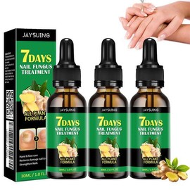 JAYSUING Ginger Nail Care Liquid, Nail Nutrients, Repairs Damaged and Sick Nails, Promotes Nail Growth - Colour: 3-Bottle