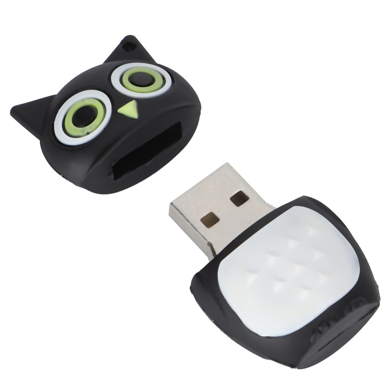 Cartoon U Disk Black Owl Appearance High Speed Bulk Storage
