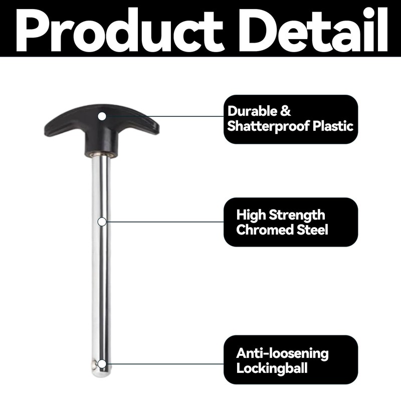 Weight Stack Pin T-Shaped Drop Set Gym Pin Tensile 3/8
