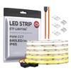 BTF-LIGHTING FCOB COB LED Strip CCT IP65 Flexible High Density