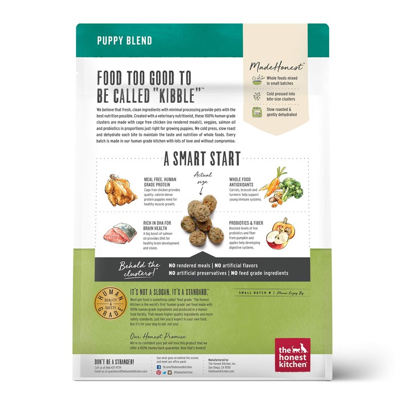 The Honest Kitchen Whole Food Clusters Puppy Grain Free Chicken