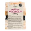 PACALLI Jabones Artesanales 6 Pack; Arroz, Avena, Caléndula, Carbón Activado,