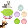 Novique 5 Pack Pet Covers/Dog Cat Lids/Universal BPA Free/Silicone Pet