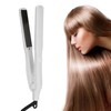 Professional Electric Hair Straightening Curling Iron DualUse Hair Straightener (White