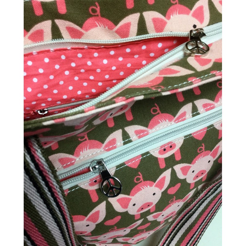 Bungalow 360 Striped Tote (Octopus)