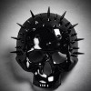ILOVEMASKS Steampunk Spikes Skull Venetian Masquerade Half Face Mask -
