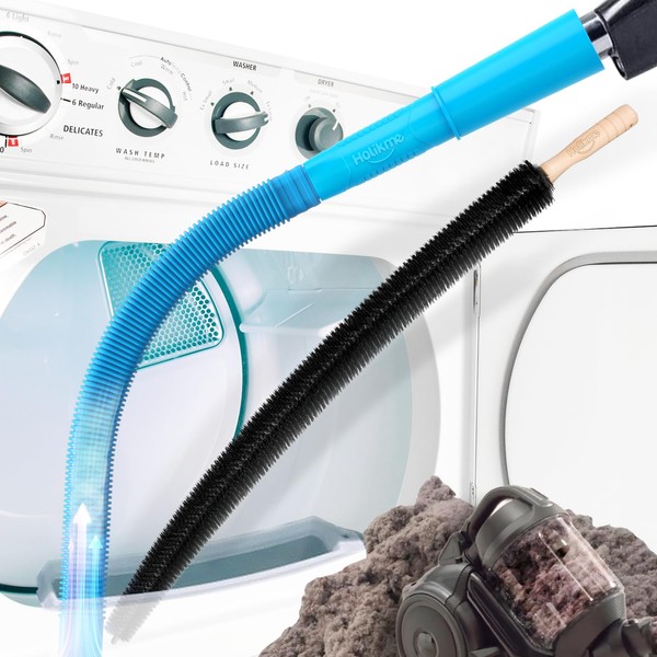 Holikme 2 Pieces Dryer Vent Cleaner Kit, Dryer Lint Vacuum