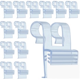 Thyle 100 Pcs Wire Shelf Label Holders Basket Label Clips with Easy Clip Design Reusable Plastic Shelf UPC Tags Price Display Holders for Home Market Office