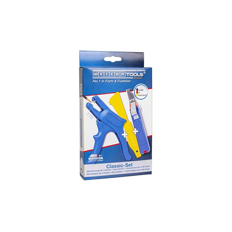 WEICON TOOLS Classic Set, 3-Piece Set for Electrical Installation, DIY