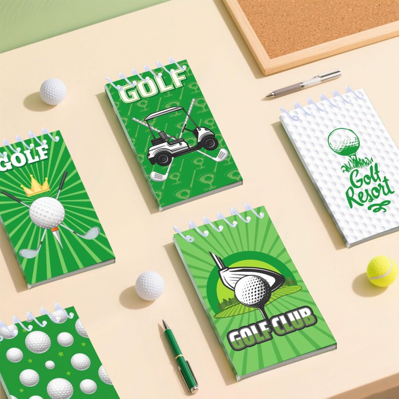 LaVenty Golf Pocket Notebook Stickers Golf party bag fillers Progress