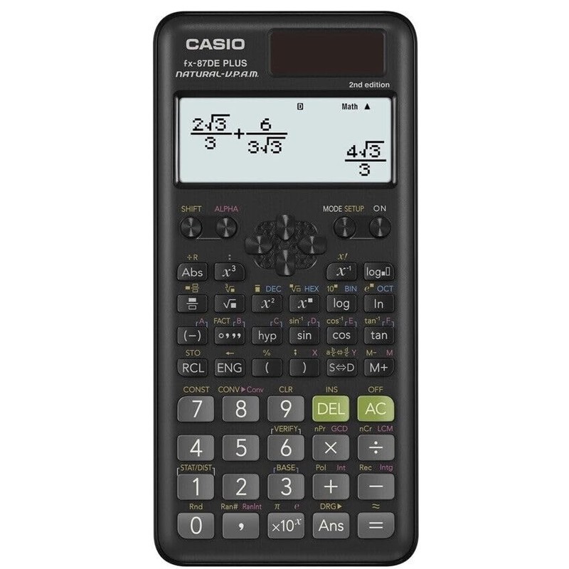 Calcuso Standard Package Pink with Calculator Casio FX-87DE Plus 2