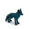 Articulated Wolf 3-D Printed, Small Medium Large Wolf Toy, Black