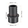 sourcing map PVC Pipe Fitting 40mm Barbed x 50mm OD
