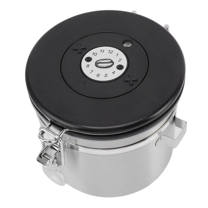 Airtight Coffee Canister 1.2L 304 Stainless Steel Coffee Bean Storage