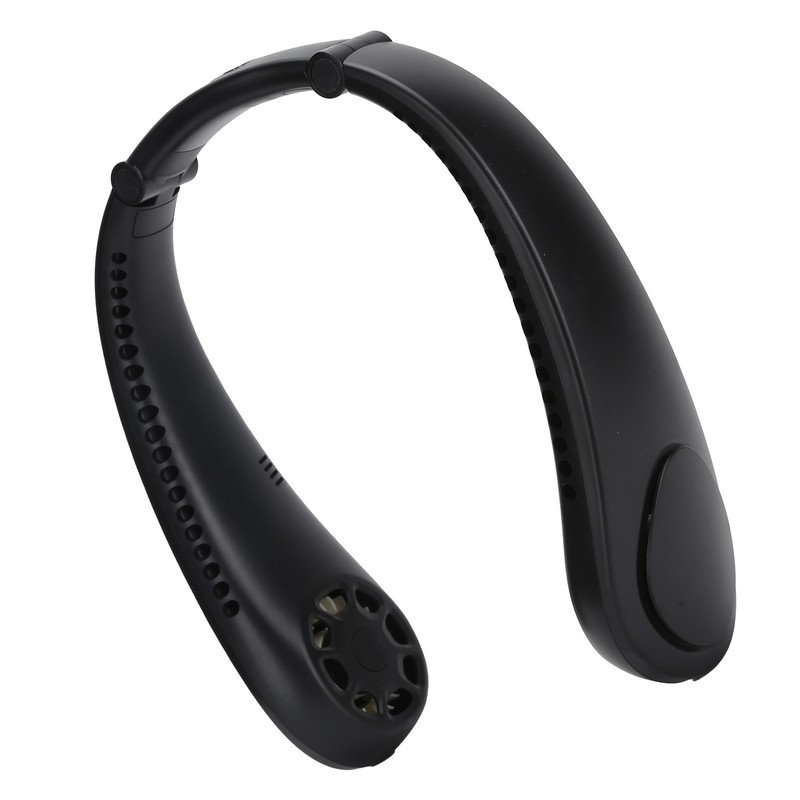 Portable Neck Fan with Music Speakers Wearable Rechargeable Fan with