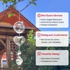 Bird Deterrents for Outside, Reflective 3D Stainless Steel Wind Spinners,