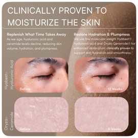 Ready To Glow Anti Aging Supplement - Hyabest® Hyaluronic Acid, Ceramide, 5000 mcg Biotin, Vitamin A, C, E, Zinc - Hair Skin Nails Vitamins for Women & Men - Wrinkles & Skin Hydration - 60 Capsules