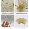 100 PCS 7x9cm Gold Moon Star Organza Bags,H HOME-MART 2.7"x3.5"
