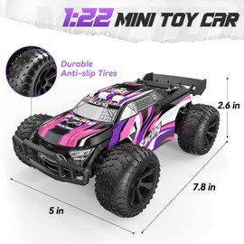 Kizeefun Remote Controlled Car, RC Cars for Children with 360° Stunt Racing Car, 2.4GHz Remote Control Off Road Toy Car, Gift for Boys Girls
