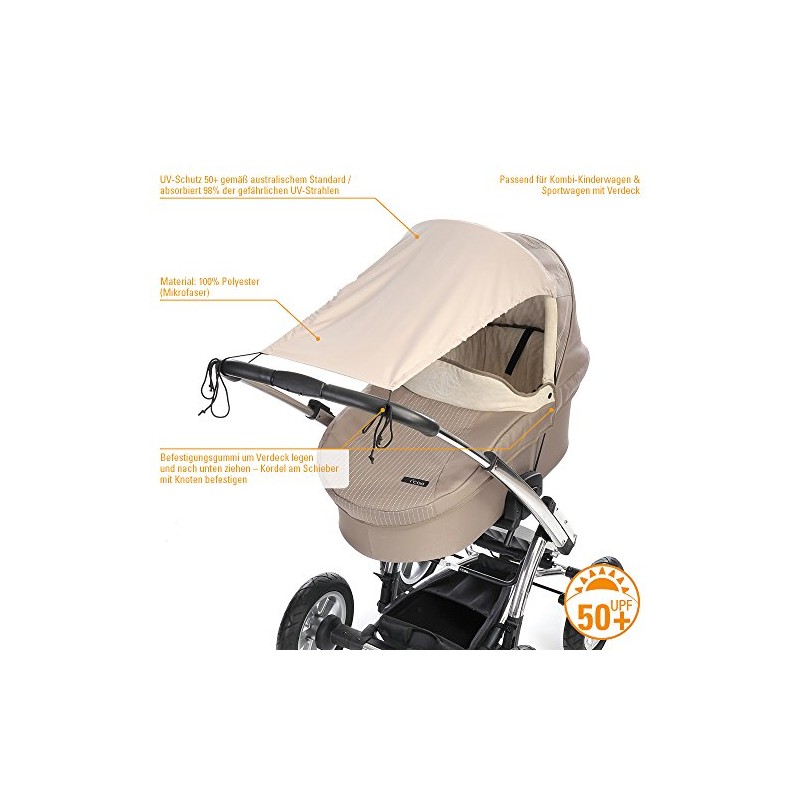DIAGO Awning Pram Microfibre (Beige)