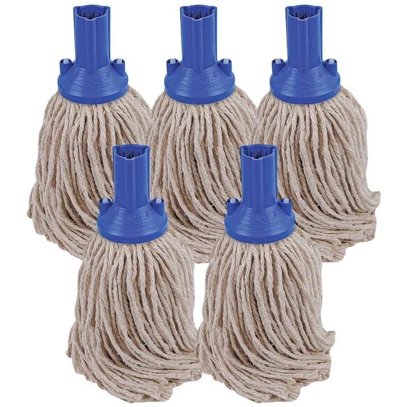 3 X Professional Cotton Mop head with plastic socket. No