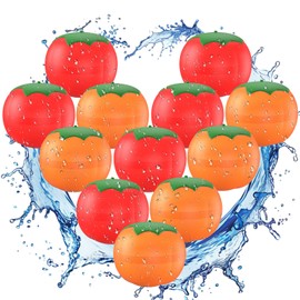 Reusable Water Balloons Refillable for Kids: Soft Tomatoes Material Self Sealing for Outdoor Activities - Summer Pool Beach Water Bomb for Boys Girls 3-12 Years (12Pack)