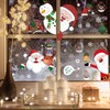 Christmas Window Clings Decoration, 9 Sheets Xmas Static Santa Claus