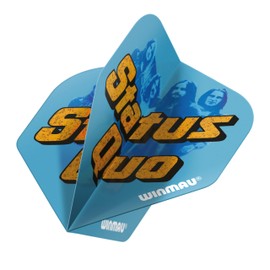 WINMAU Rock Legends Dart Flights - 10 Sets Per Pack (Total 30 Dart Flights) Available in Varying Designs (Status Quo, Blue Logo)