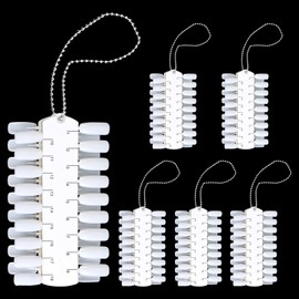 6 Sets 216 Tips Nail Color Swatch Clear Nail Swatch Double Layer Tips Practice Color Chart Swatches Nails Tech Supplies for Home or Salon Use