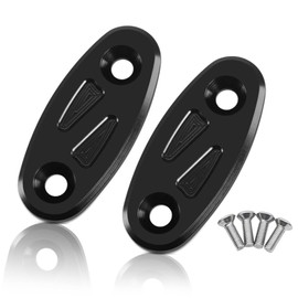 MFGZD Motorcycle Mirror Block Off Base Plates Compatible With CBR650R CBR650F CBR500R CBR300R CBR250R CBR400R 2019-2024 | 2PCS CNC Aluminum Rearview Mirror Block Off Base Decorative Plate (Black)