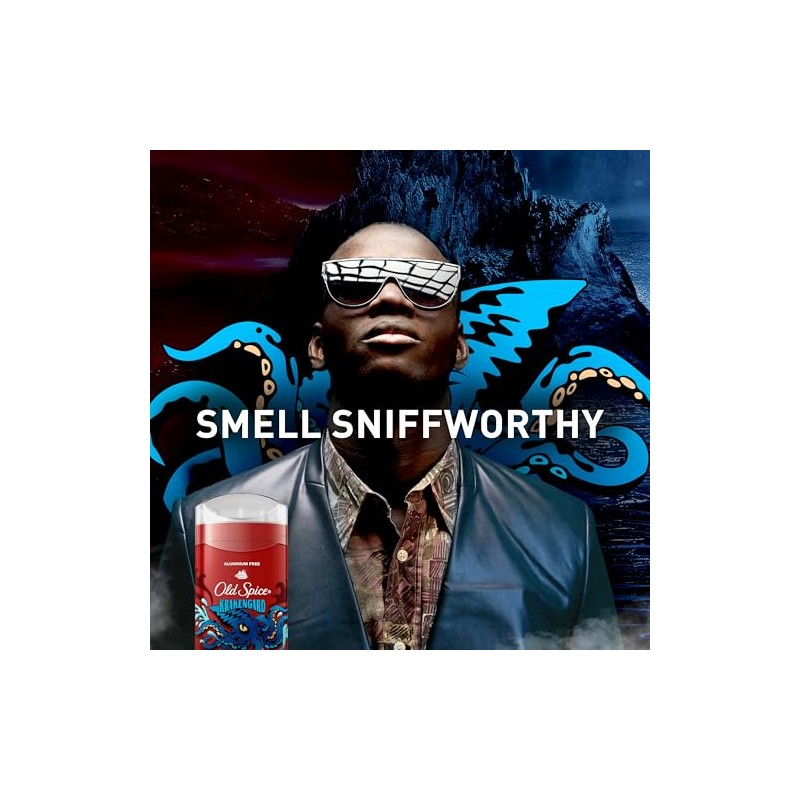 Old Spice Desodorante Libre de Aluminio para Hombre, Krakengard, 48