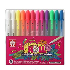 Sakura Gelly Roll Moonlight Gel Pens Set 12 Assorted Colours
