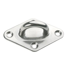 ARBO-INOX Eye Plate Cover Plate Cover Fitting Stainless Steel 65 x 40 mm