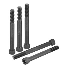 DTGN 5/16"-18x2-1/2" Socket Head Cap Screws Bolts - 10Pack - Good for Road Bicycle, Mountain Bike, Auto, Motorcycle - Carbon Steel Hex Head Metric Screws, Black