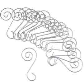 Adornos de árbol de Navidad, ganchos en forma de S, elegantes perchas para decoración de fiestas, juego de 50