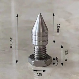 HiFi Audio M8 Speaker Spikes Amplifier Rack Stand Feet Pad Brass Audio Tripod Isolation Nails Stand Peak Shock Absorber 4set/lot