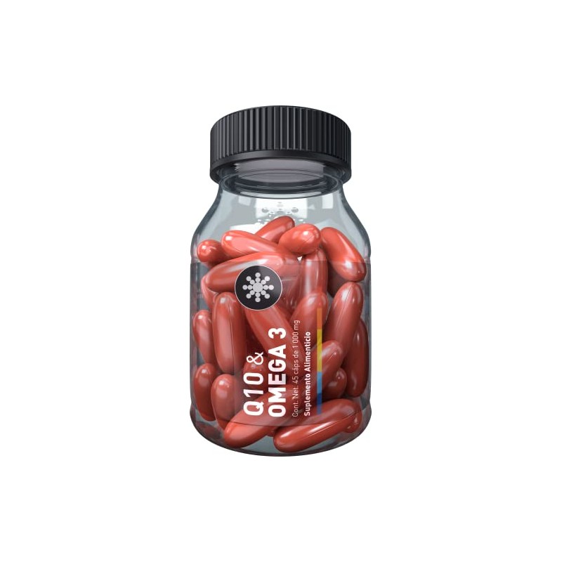 Essential Nutrition Q10 y Omega 3 45 cápsulas de 1000