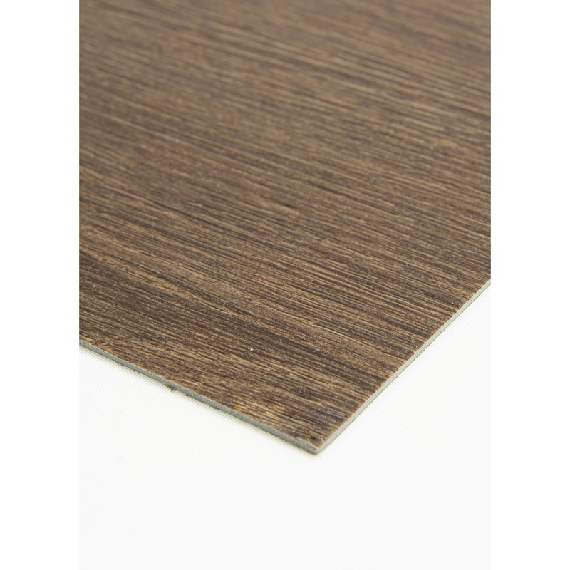FloorPops 36-in by 6-in Dark Oak Peel and Stick Wood