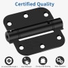 IOQ 3 Pack 3.5 Inch Self Closing Door Hinges 5/8"