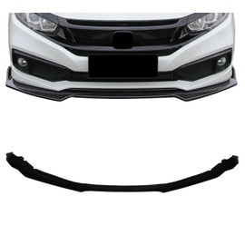 SCITOO Plastic Front Lip Spoiler Fits for 2016-2020 for Honda for Civic Matte Black Front Bumper Lip