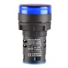 Heschen 22mm LED Indicator Pilot Light, AD16-22D/S, 220VAC 20mA, Blue