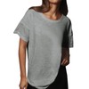 Tankaneo Womens Oversized Short Sleeve T Shirts Summer Casual Crew