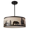 Litex Industries: 1-Light Mini Ceiling Pendant in Bronze Finish with