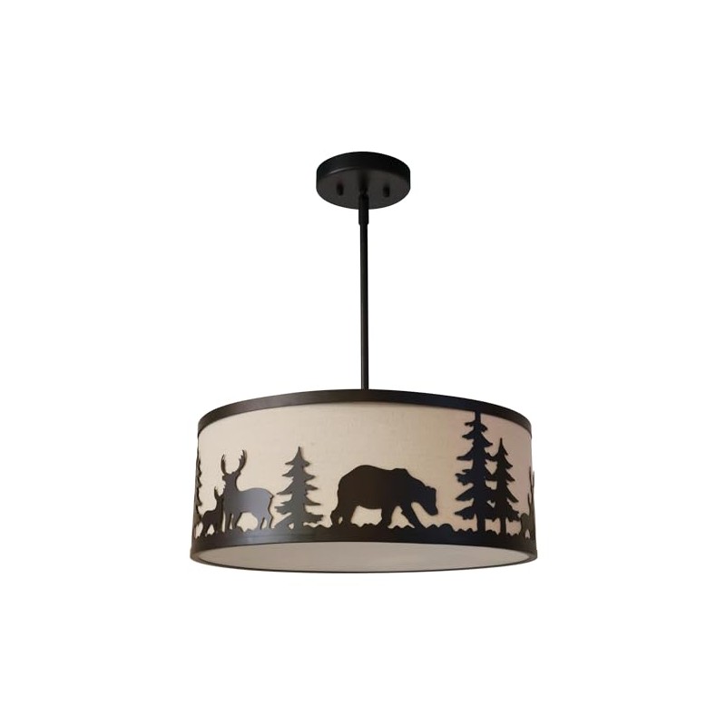 Litex Industries: 1-Light Mini Ceiling Pendant in Bronze Finish with