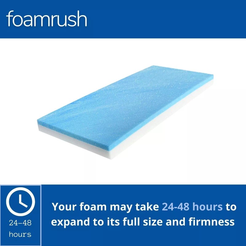 FoamRush 20" x 46" Cool Gel Memory Foam Seat Sofa