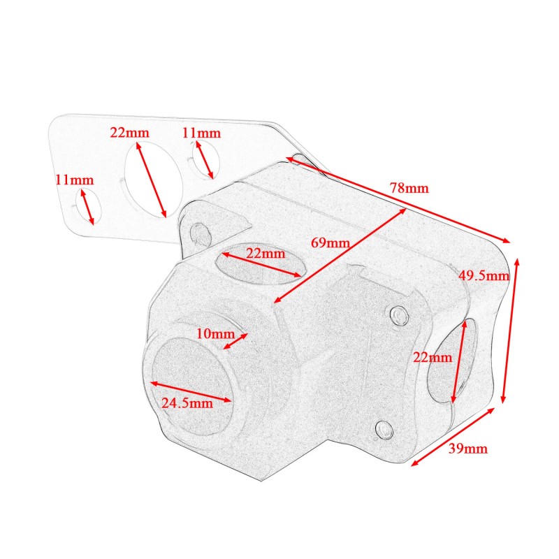 GIDIBII Stand Post Clamp Riser For Honda Ruckus Zoomer NPS50